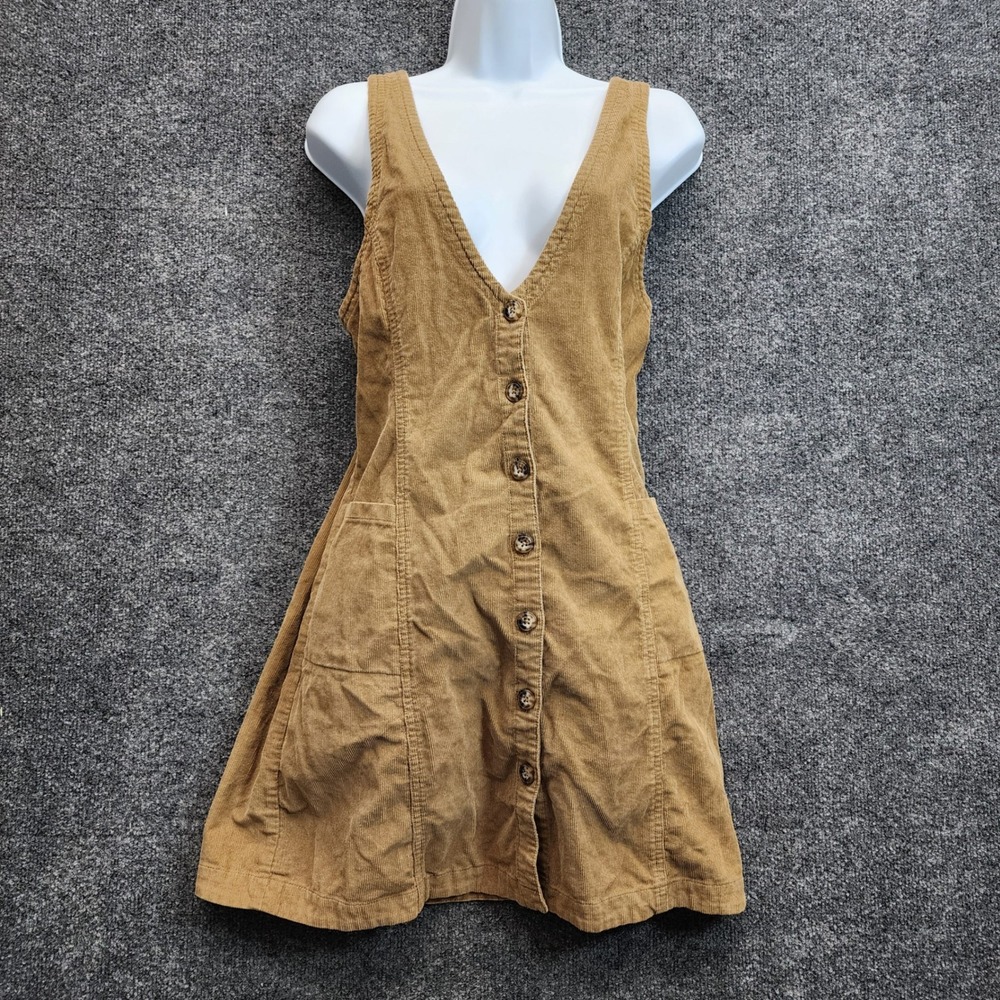 Toad&Co Del Rey Women's Organic Cotton Corduroy Pinafore Dress XS Boho